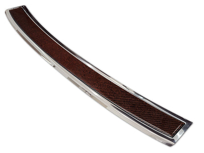 protector de parachoques trasero VOLVO XC60 plata espejo, rojo fibra de carbono