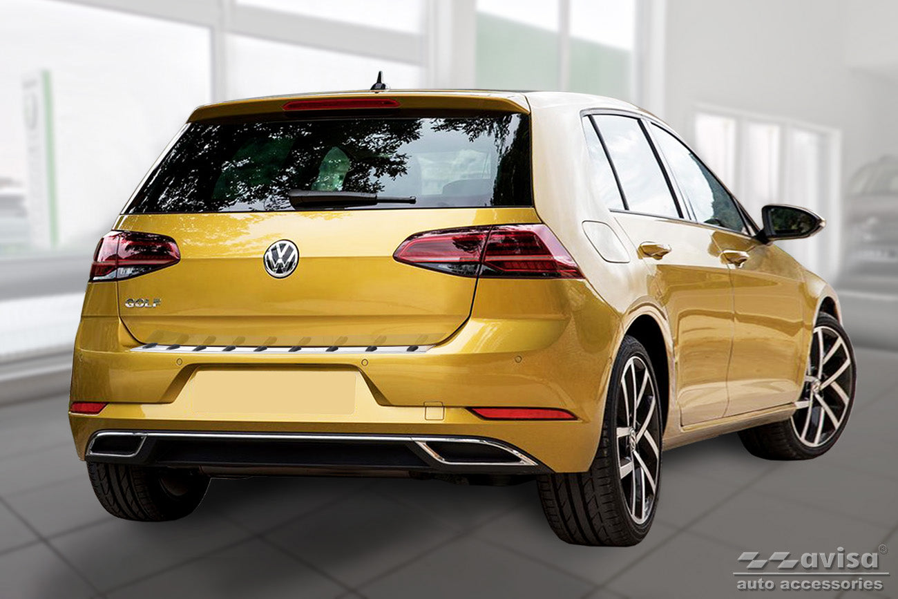 protector de parachoques trasero VW GOLF plata
