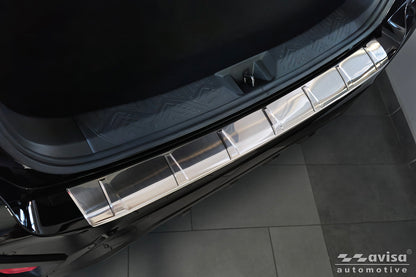 protector de parachoques trasero SUBARU CROSSTREK plata satinado
