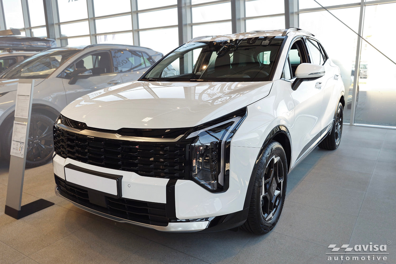 protector de parachoques trasero KIA SPORTAGE plata satinado 2025+