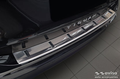 protector de parachoques trasero VW TIGUAN plata satinado
