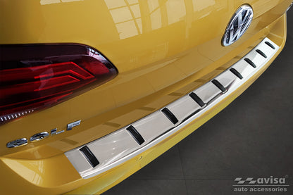protector de parachoques trasero VW GOLF plata