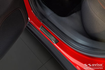 Protector umbral de puertas en relieve FIAT 600 negro