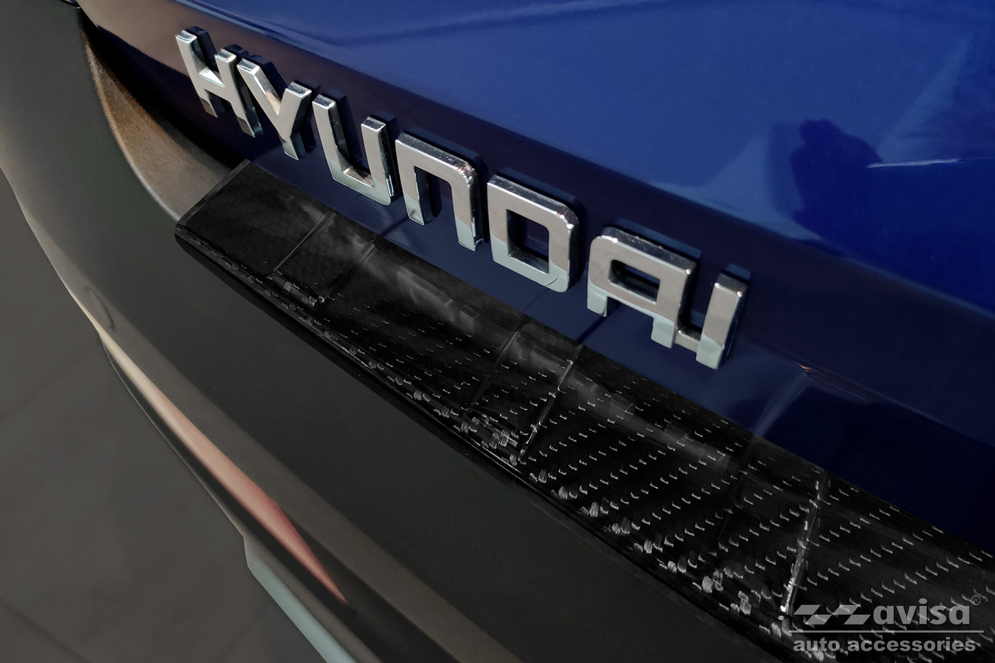 protector de parachoques trasero HYUNDAI BAYON negro