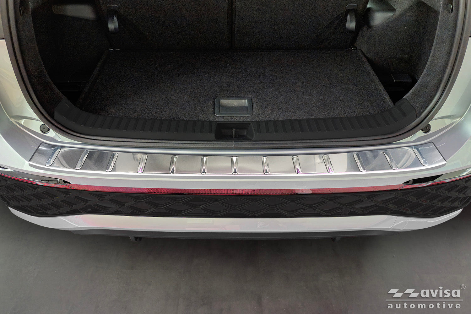 protector de parachoques trasero VW TAYRON plata satinado