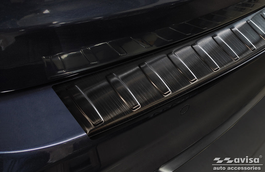 protector de parachoques trasero BMW 3 F31 touring negro 2012-18