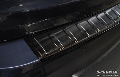 protector de parachoques trasero BMW 3 F31 touring negro 2012-18