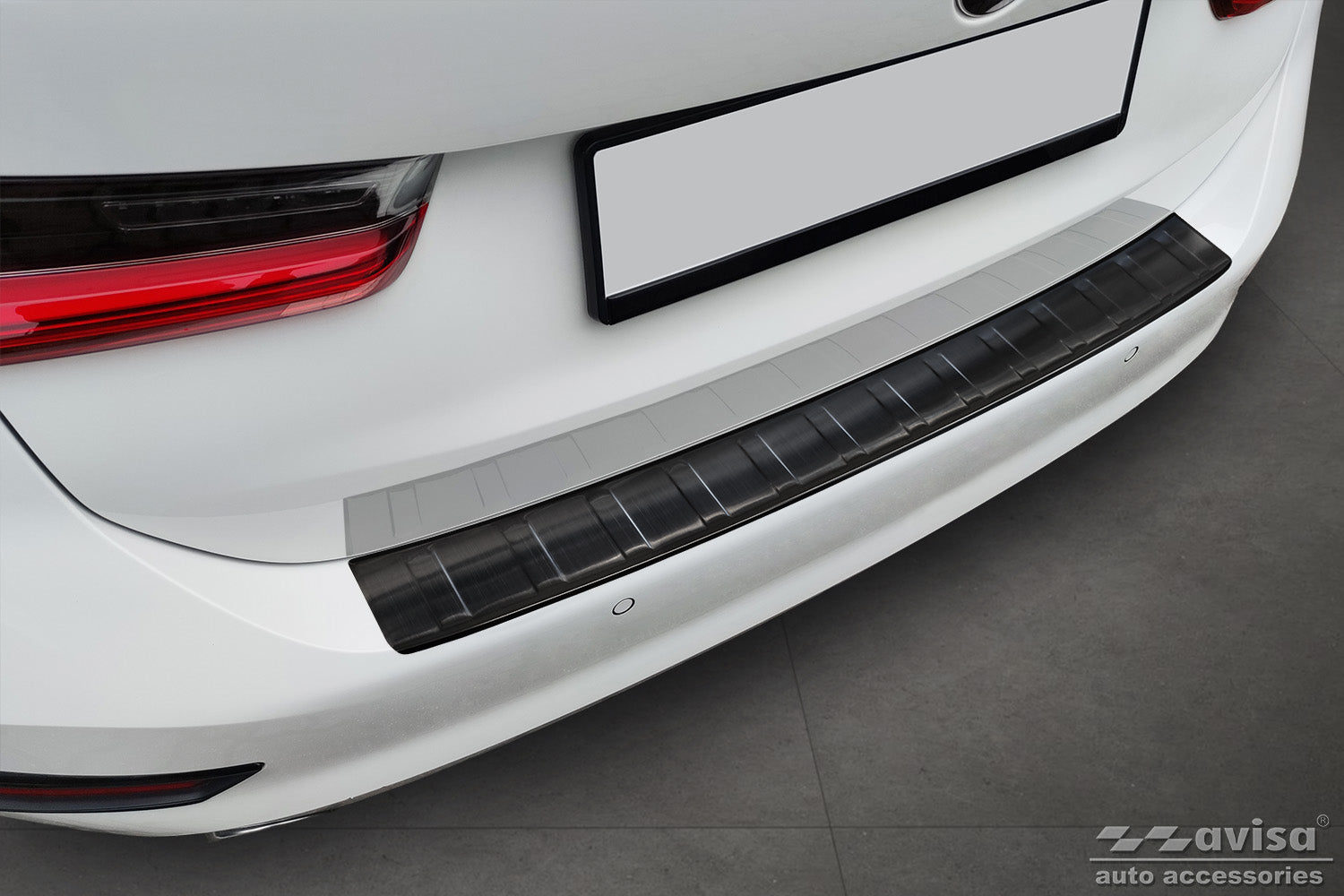 protector de parachoques trasero BMW 3 G21 negro