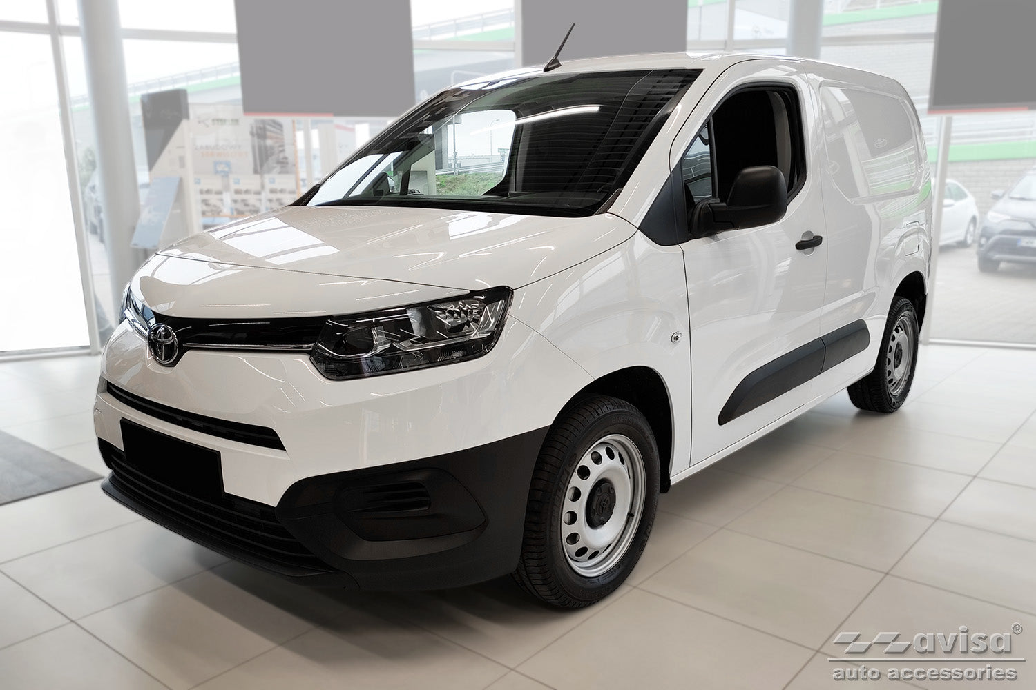 protector de parachoques trasero TOYOTA PROACE CITY plata satinado