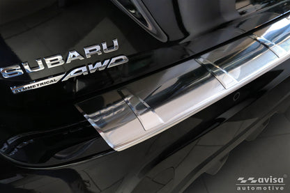 protector de parachoques trasero SUBARU CROSSTREK plata satinado
