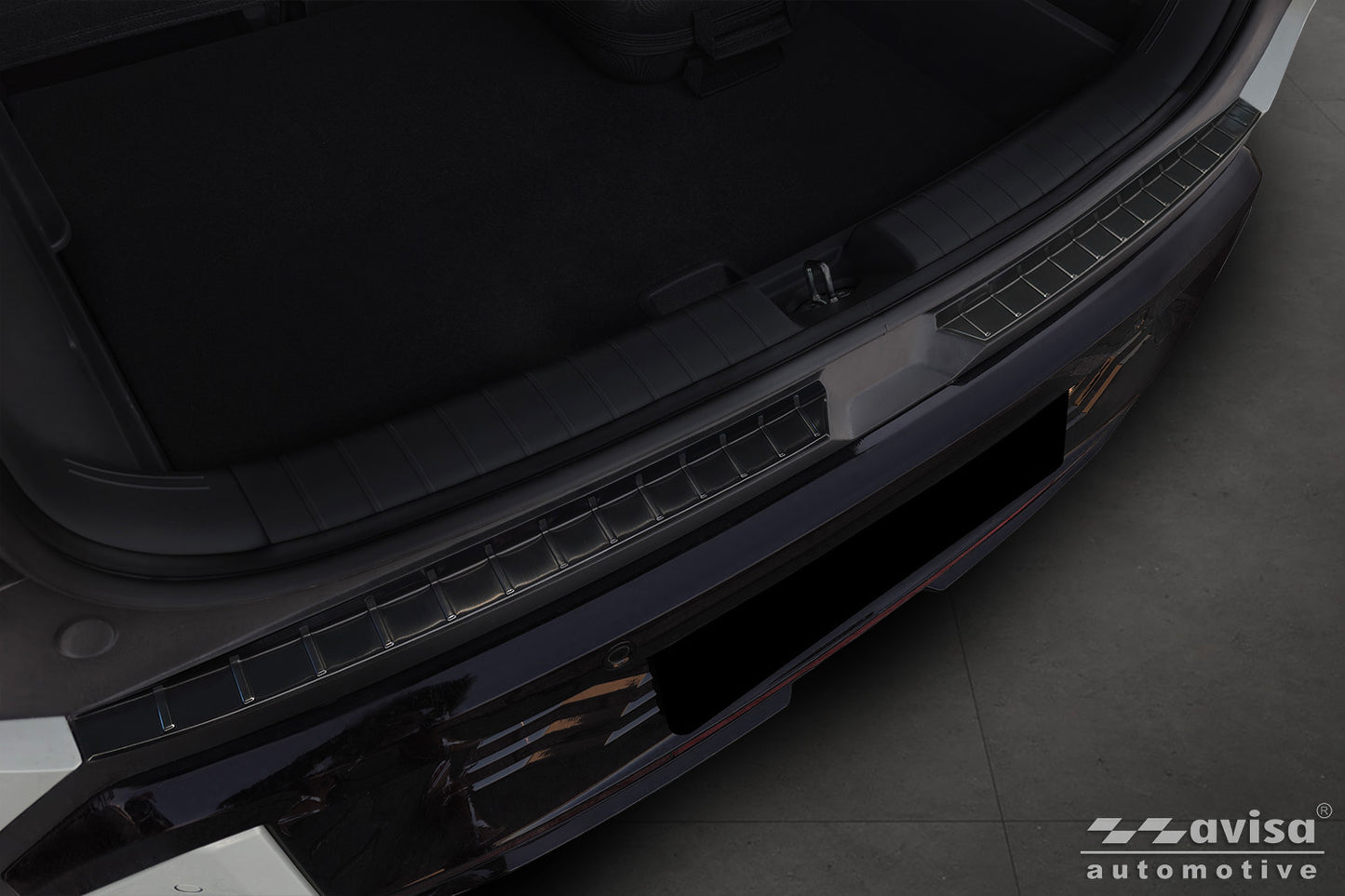protector de parachoques trasero KIA EV3 GT negro
