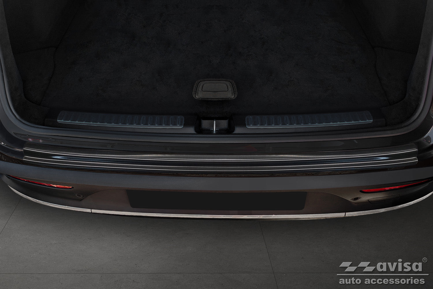 protector de parachoques trasero VW TRANSPORTER T6 negro acero