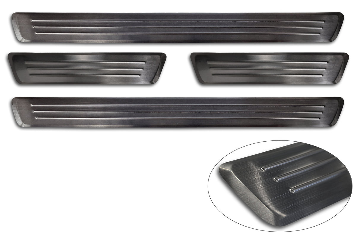 Protector umbral de puertas en relieve VOLVO V90 combi negro