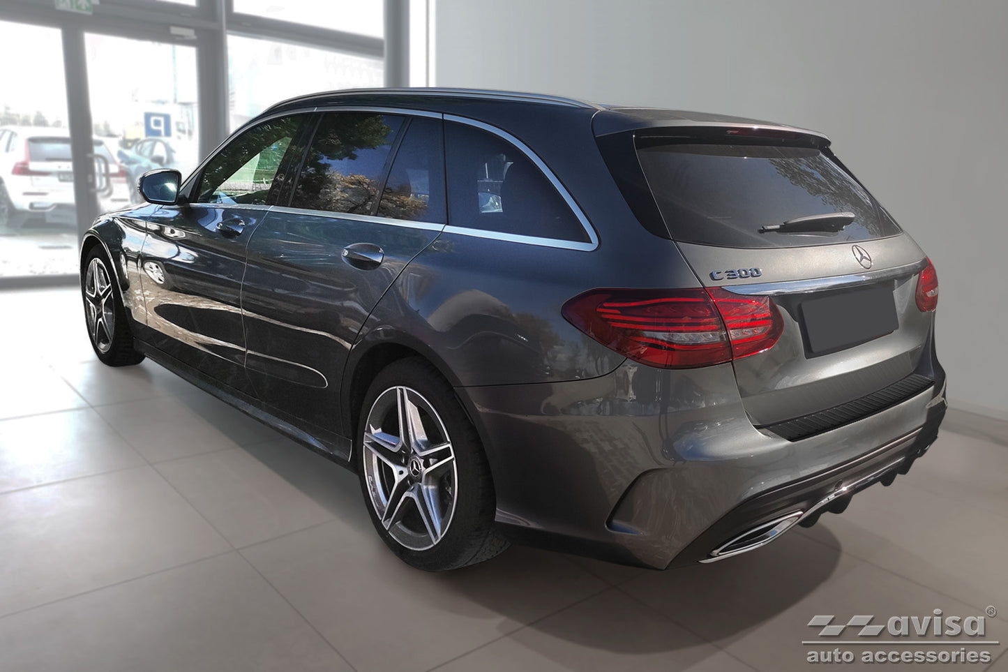 protector de parachoques trasero MERCEDES CLASE C W205