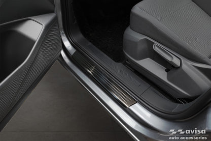 Protector umbral de puertas en relieve VW CADDY CARGO negro