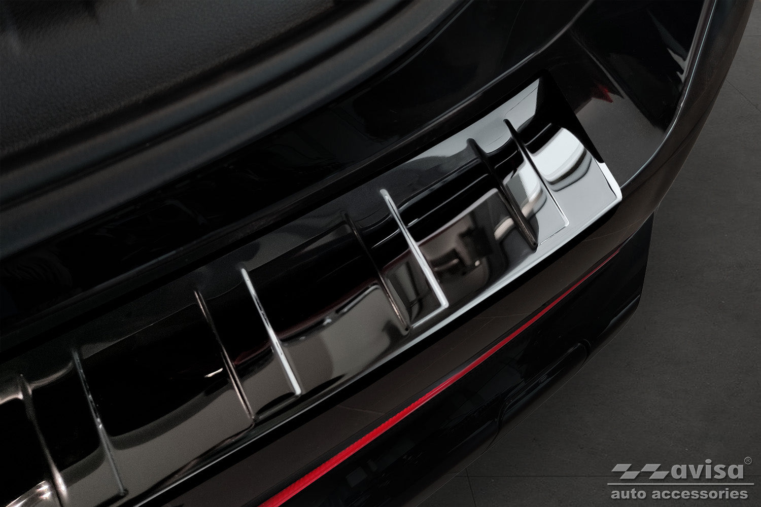 protector de parachoques trasero BMW X1 U11 negro espejo