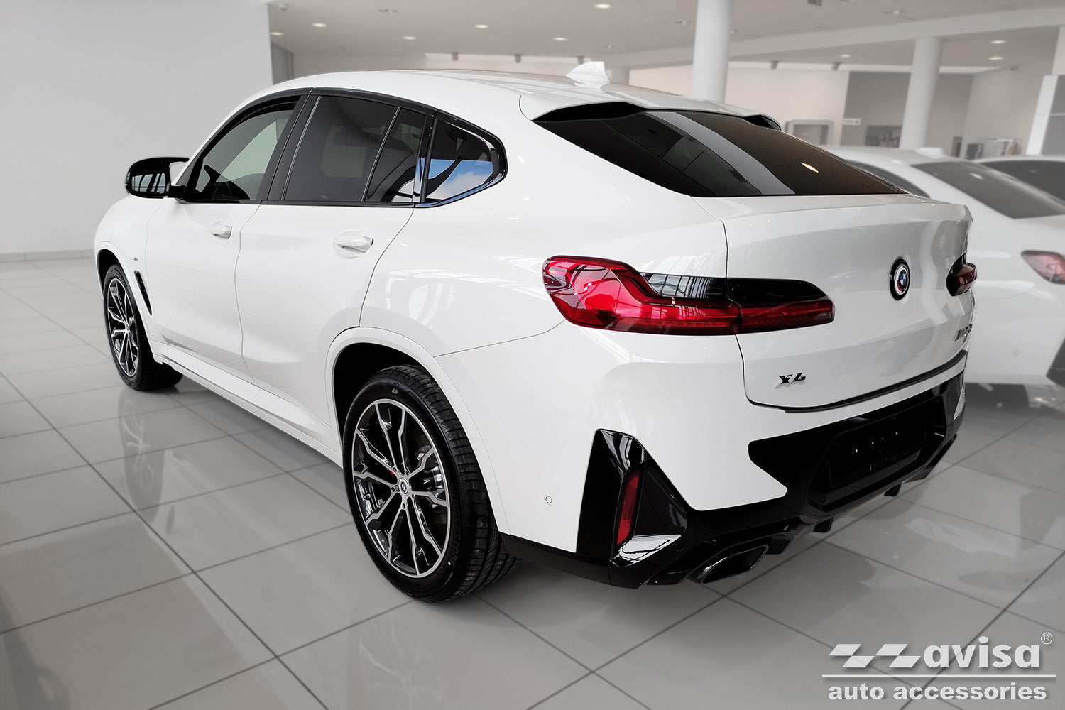 protector de parachoques trasero BMW X4 G02 negro