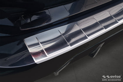 protector de parachoques trasero BMW 3 G21 plata satinado