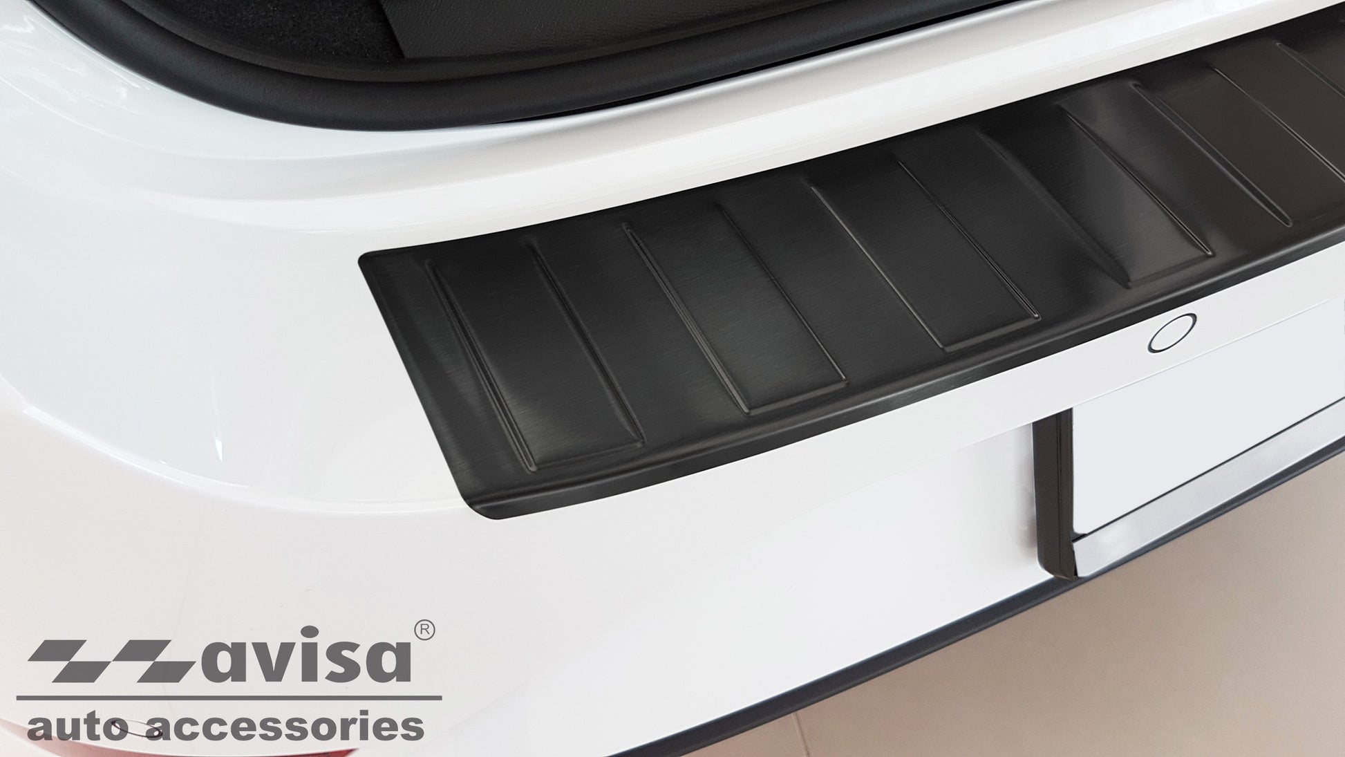 protector de parachoques trasero SEAT LEON Sportstourer negro