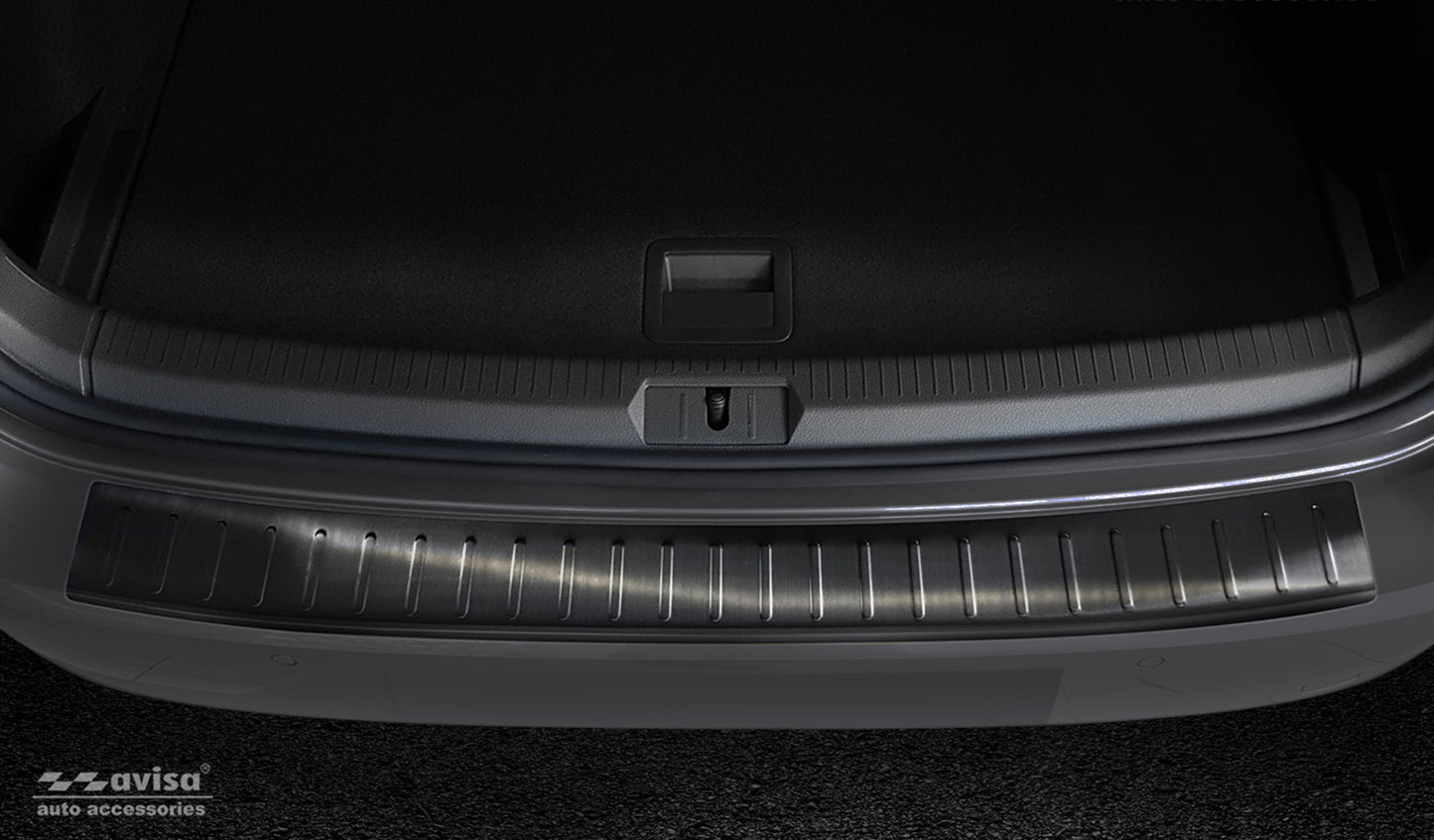 protector de parachoques trasero VW GOLF Variant negro acero