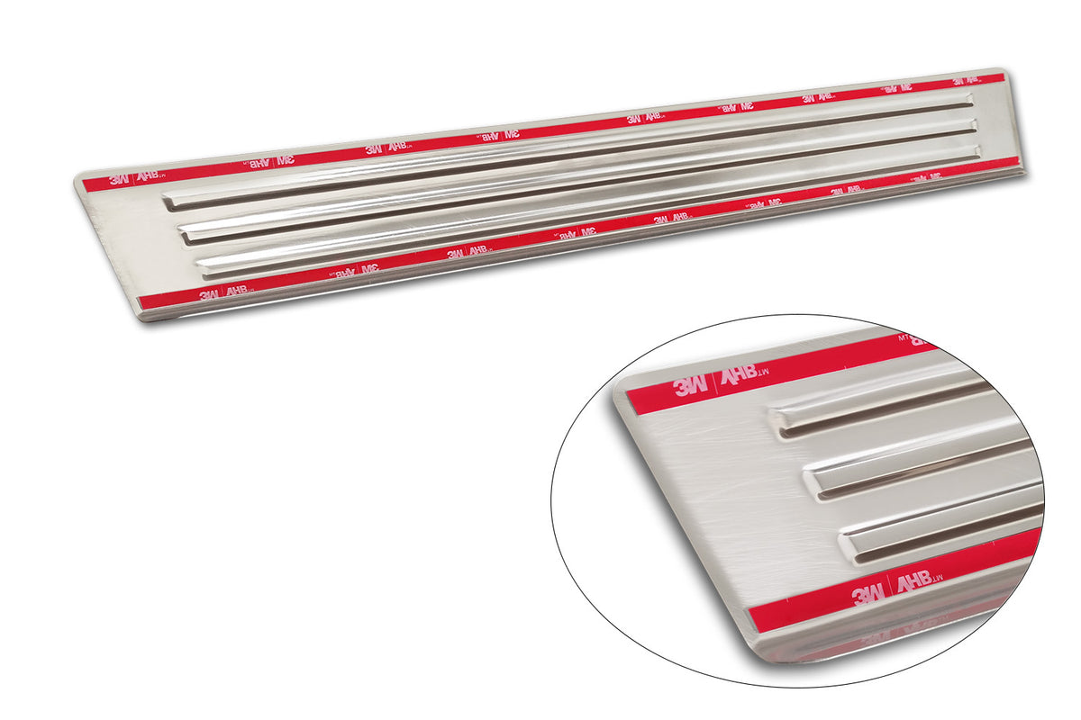 Protector umbral de puertas en relieve FORD RANGER plata