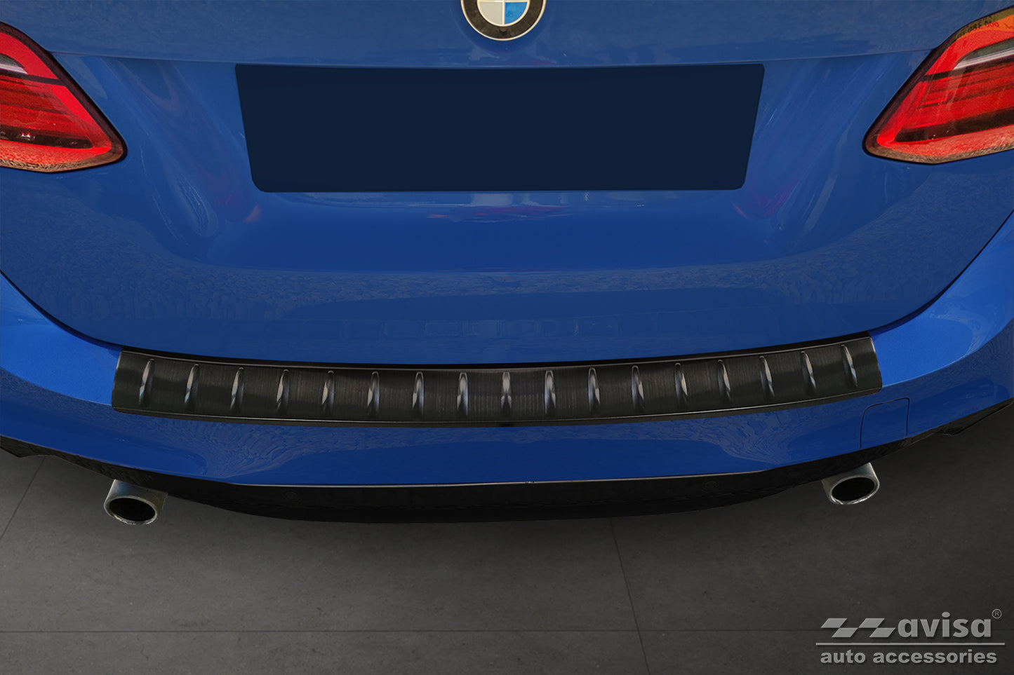 protector de parachoques trasero BMW 2 ACTE TOURER negro