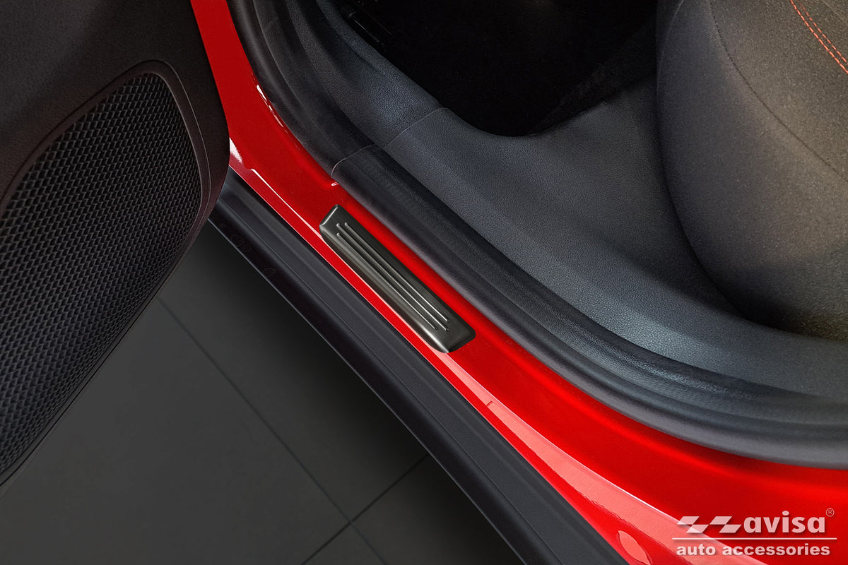 Protector umbral de puertas en relieve FIAT 600 negro