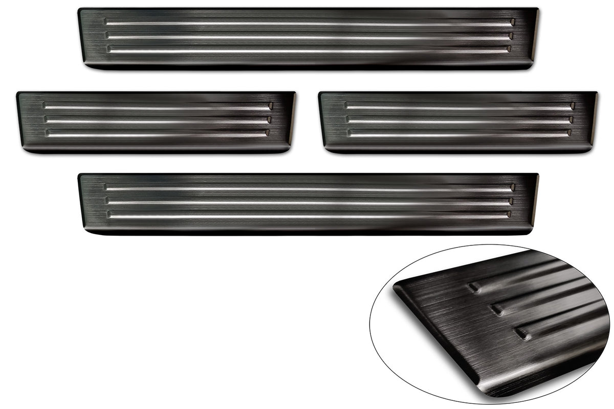 Protector umbral de puertas en relieve VW AMAROK negro