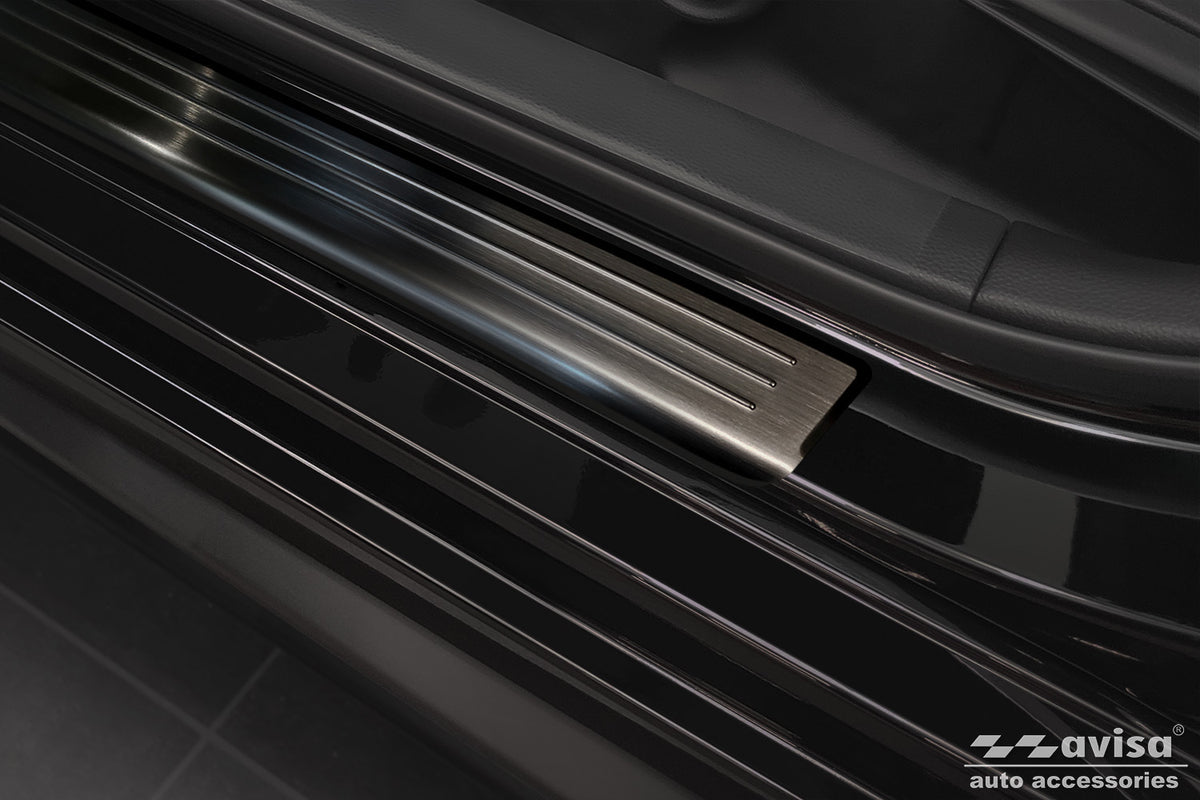 Protector umbral de puertas en relieve HONDA CIVIC hatchback negro