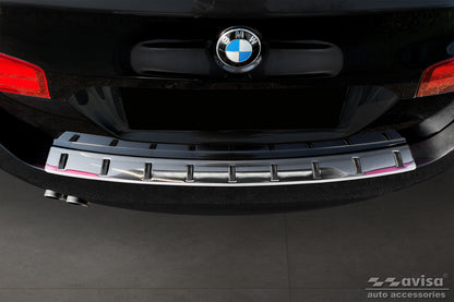 protector de parachoques trasero BMW 5 F11 Touring plata