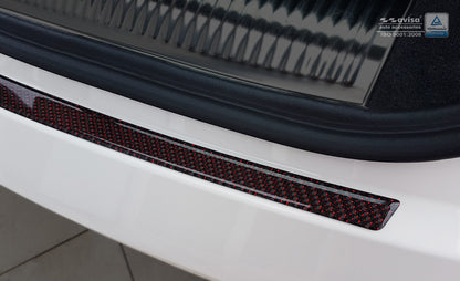 protector de parachoques trasero AUDI Q3 rojo / negro