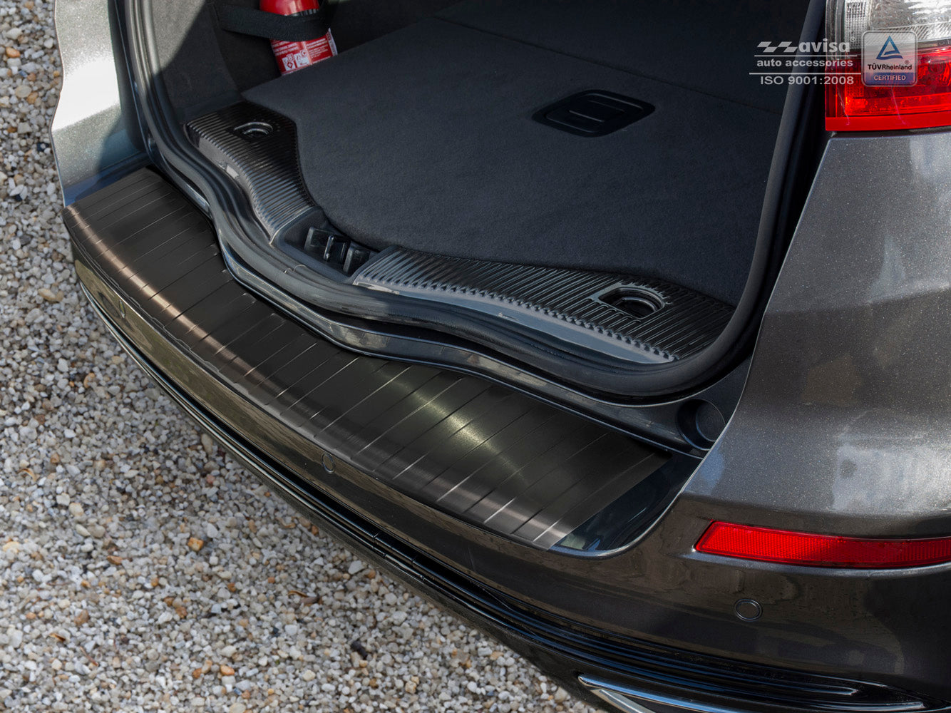 protector de parachoques trasero FORD MONDEO Turnier negro