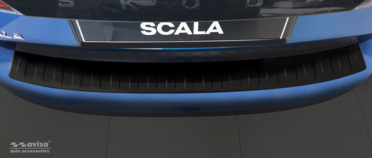 protector de parachoques trasero SKODA SCALA negro