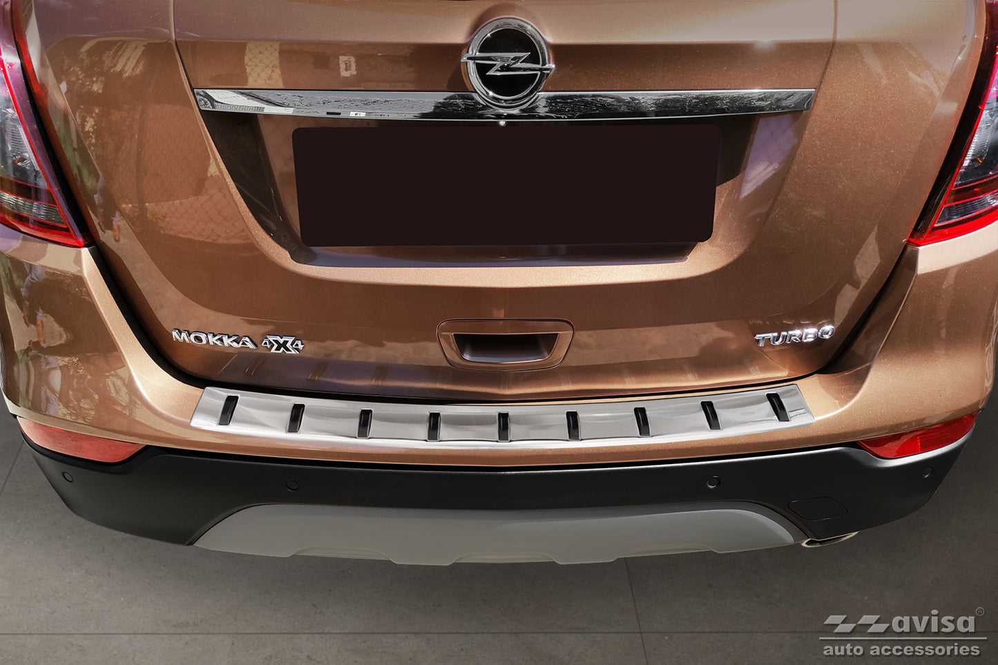 protector de parachoques trasero NEW OPEL MOKKA X plata
