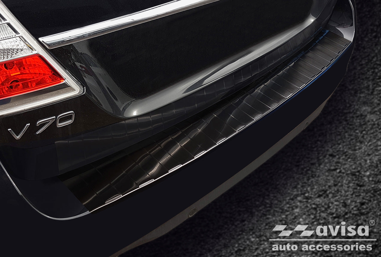 protector de parachoques trasero VOLVO V60 combi negro 2018+