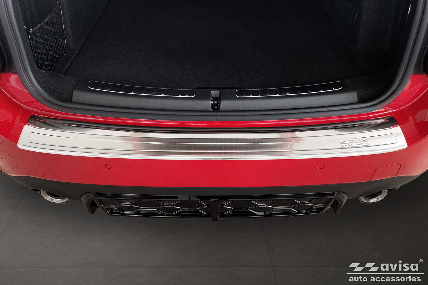 protector de parachoques trasero MINI COUNTRYMAN F60 plata