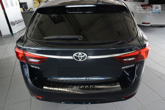 protector de parachoques trasero TOYOTA AVENSIS combi negro 2015+