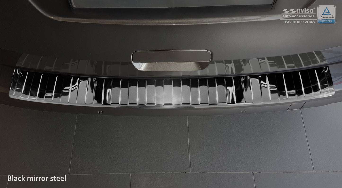 protector de parachoques trasero OPEL VIVARO negro espejo