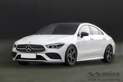 protector de parachoques trasero MERCEDES CLA negro fibra de carbono
