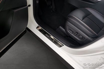 Protector umbral de puertas MAZDA CX-60 negro/ negro espejo inserto