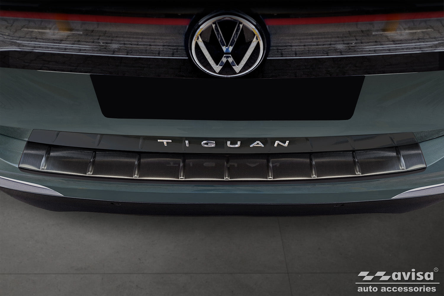 protector de parachoques trasero VW TIGUAN negro 2024+ acero