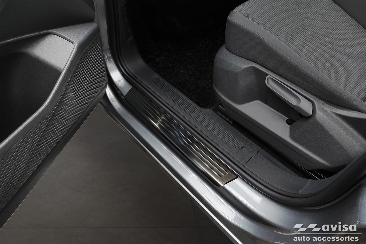 Protector umbral de puertas en relieve VW CADDY CARGO negro