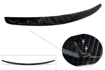 protector de parachoques trasero MERCEDES CLASE C negro fibra de carbono