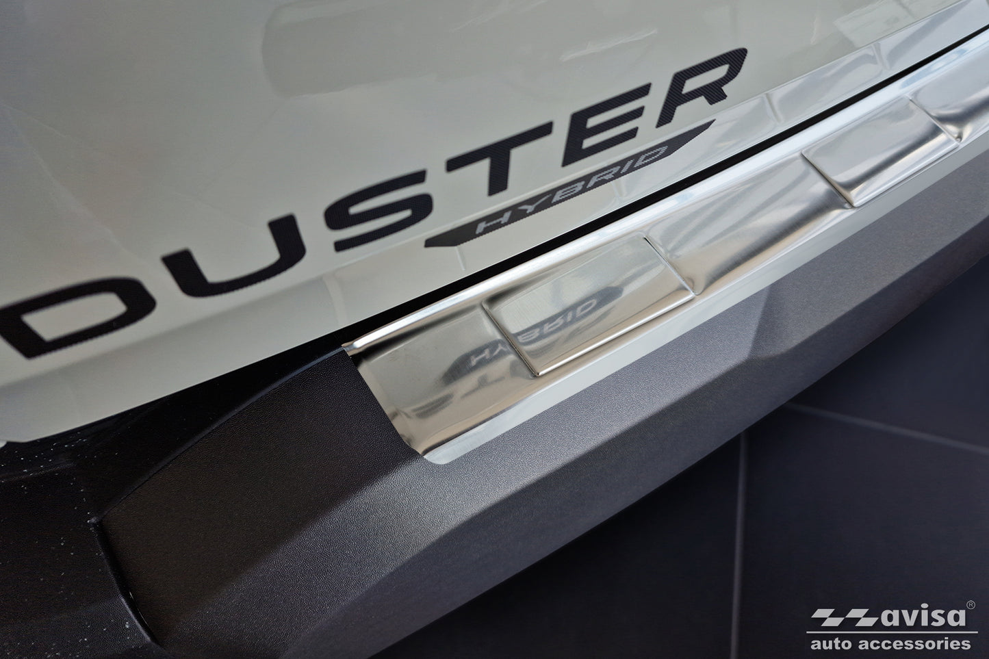 protector de parachoques trasero DACIA DUSTER plata satinado