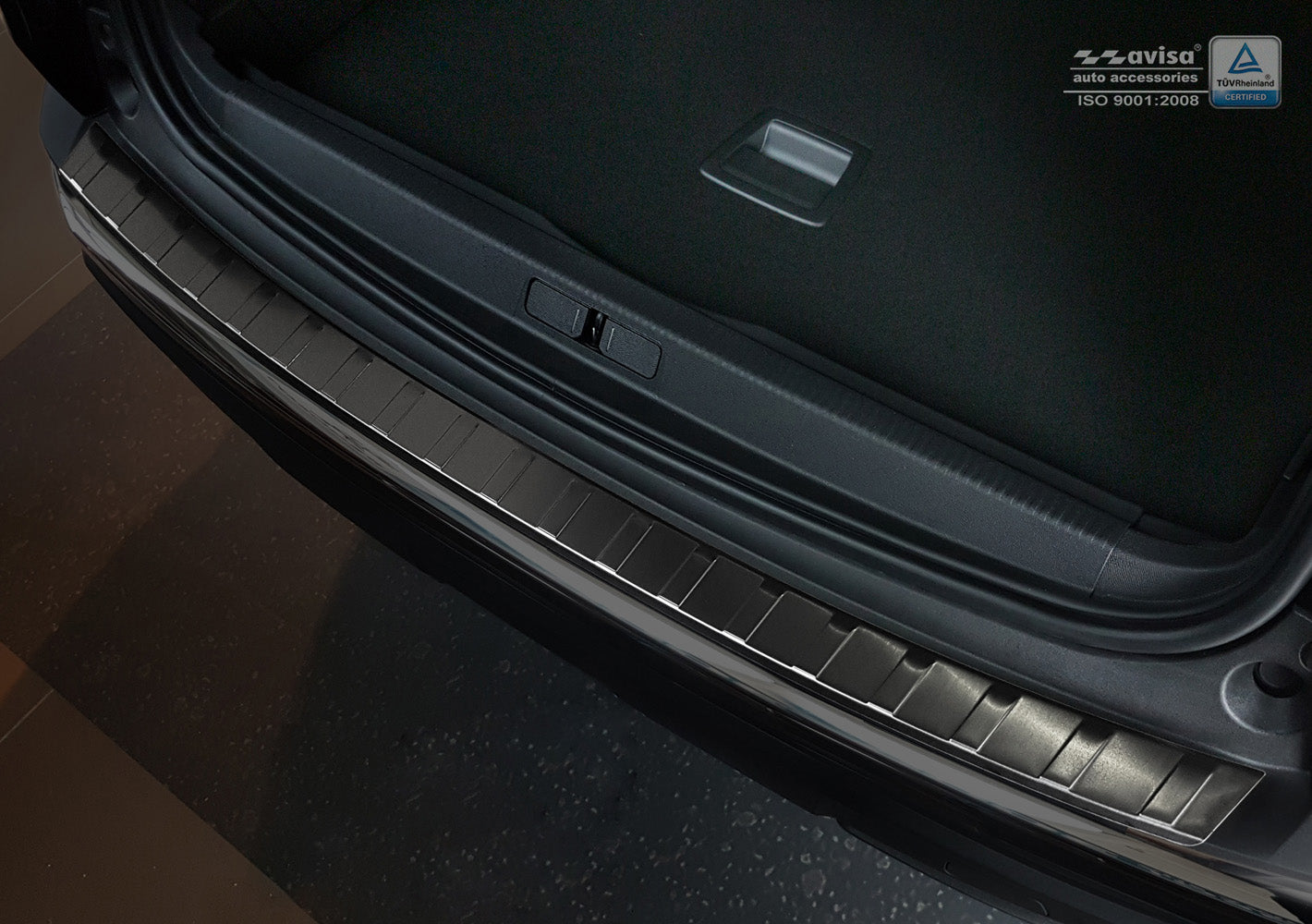protector de parachoques trasero PEUGEOT 3008 crossover negro