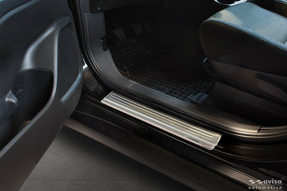 Protector umbral de puertas MITSUBISHI OUTLANDER plata satinado