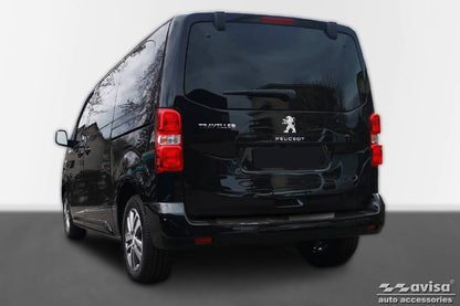 protector de parachoques trasero PEUGEOT TRAVELLER negro 2016+