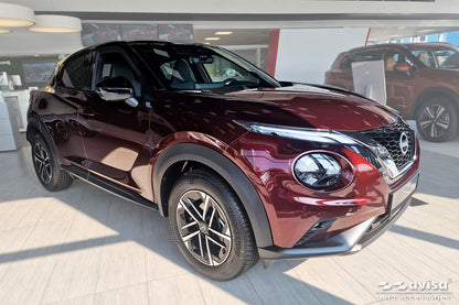 Protector umbral de puertas en relieve NISSAN JUKE plata satinado