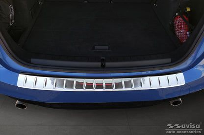 protector de parachoques trasero BMW 2 ACTE TOURER plata