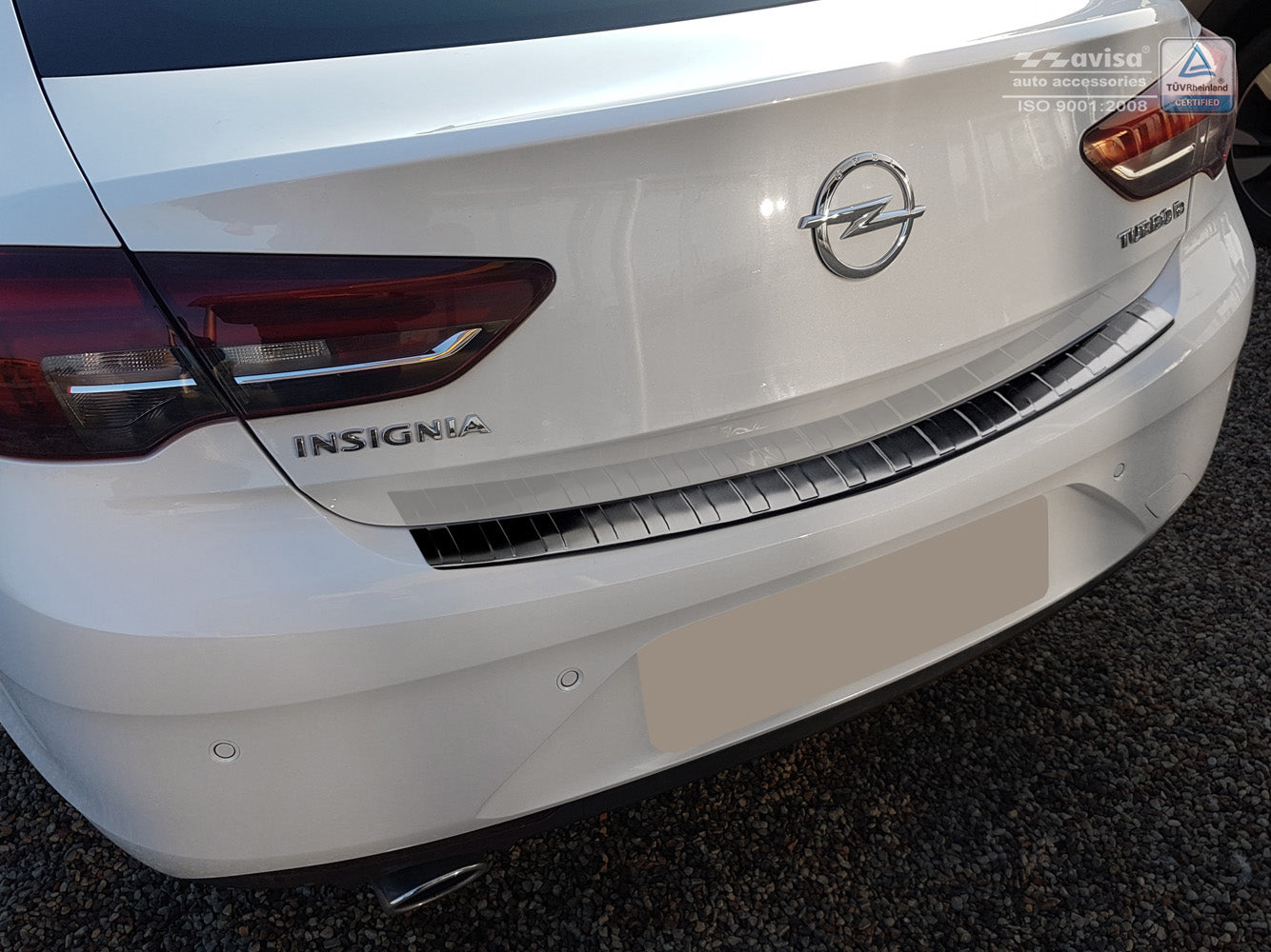 protector de parachoques trasero OPEL INSIGNIA B negro